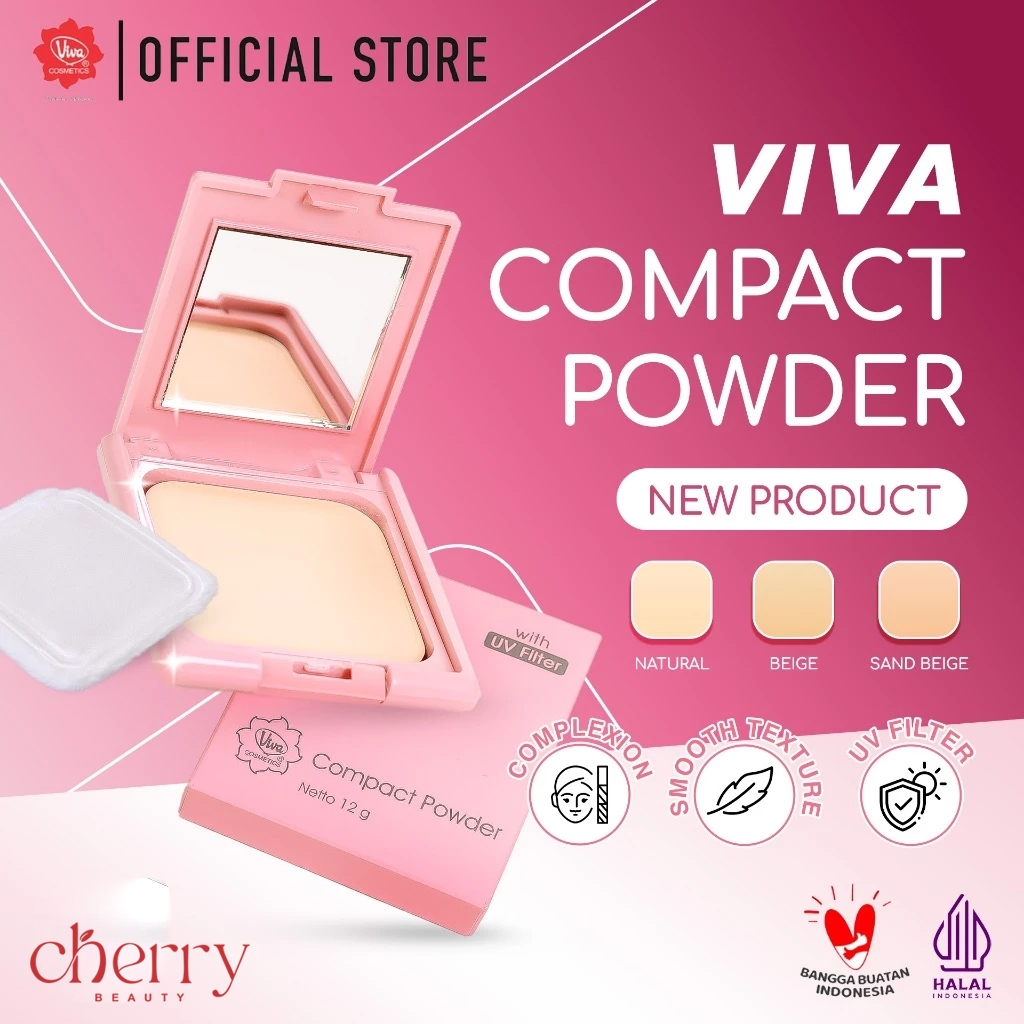CHERRY BEAUTY | Viva Compact Powder Pink
