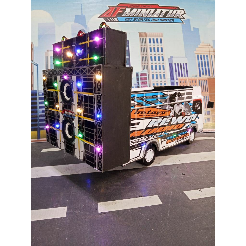 miniatur truk sound system / miniatur truk sound horeg / miniatur truk oleng
