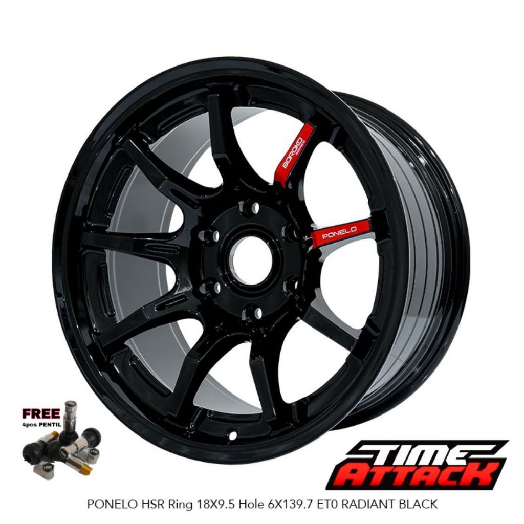 Velg Mobil Fortuner R18 HSR WHEEL Tipe Ponelo Velg HSR Ring 18