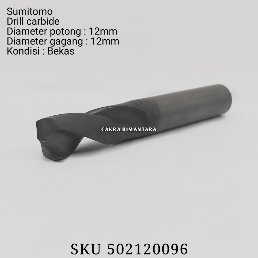 Carbide drill 12.0mm mata bor 12mm untuk besi dan baja 12 mm bekas