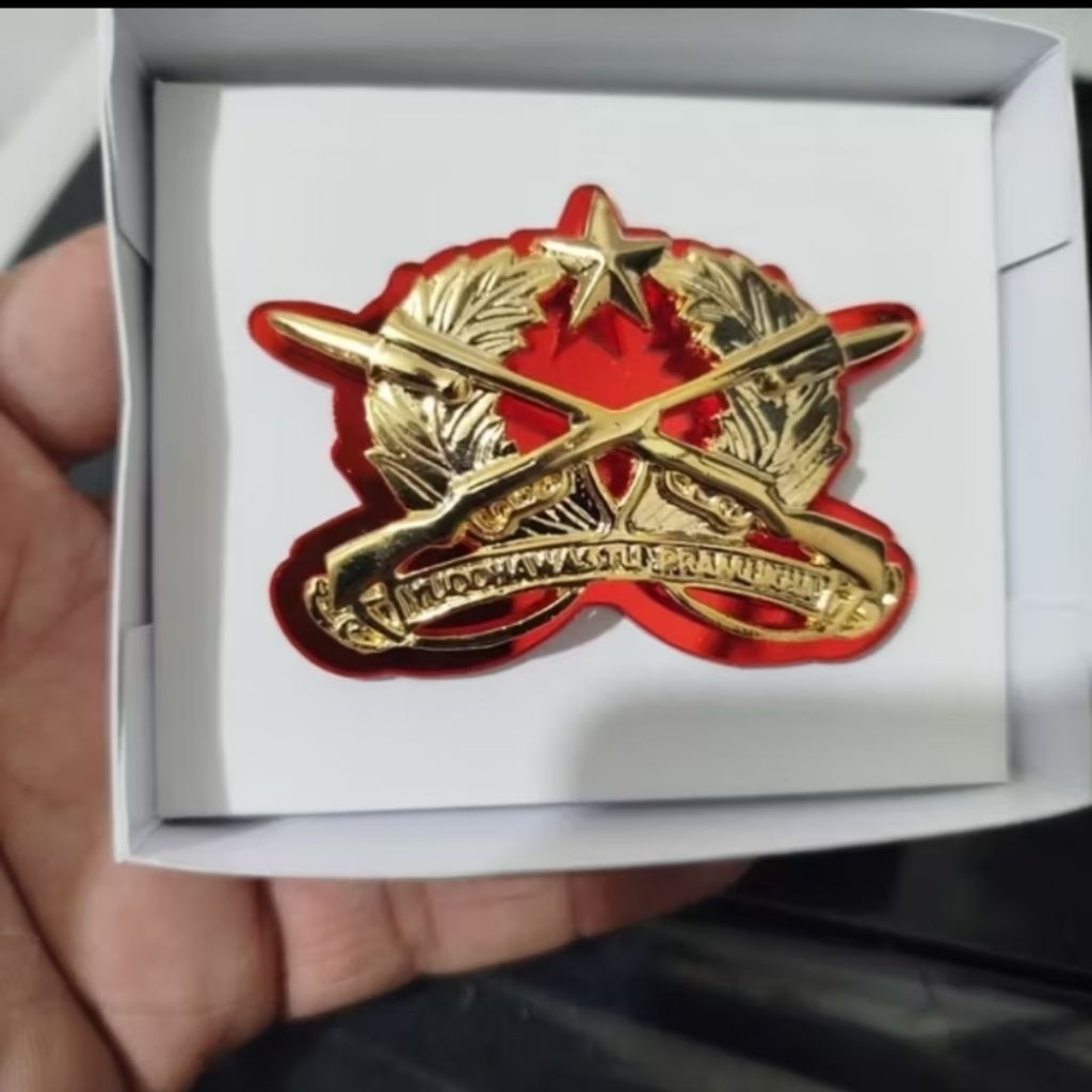EMBLEM BARET INFANTERI ASLI JATAH TNI