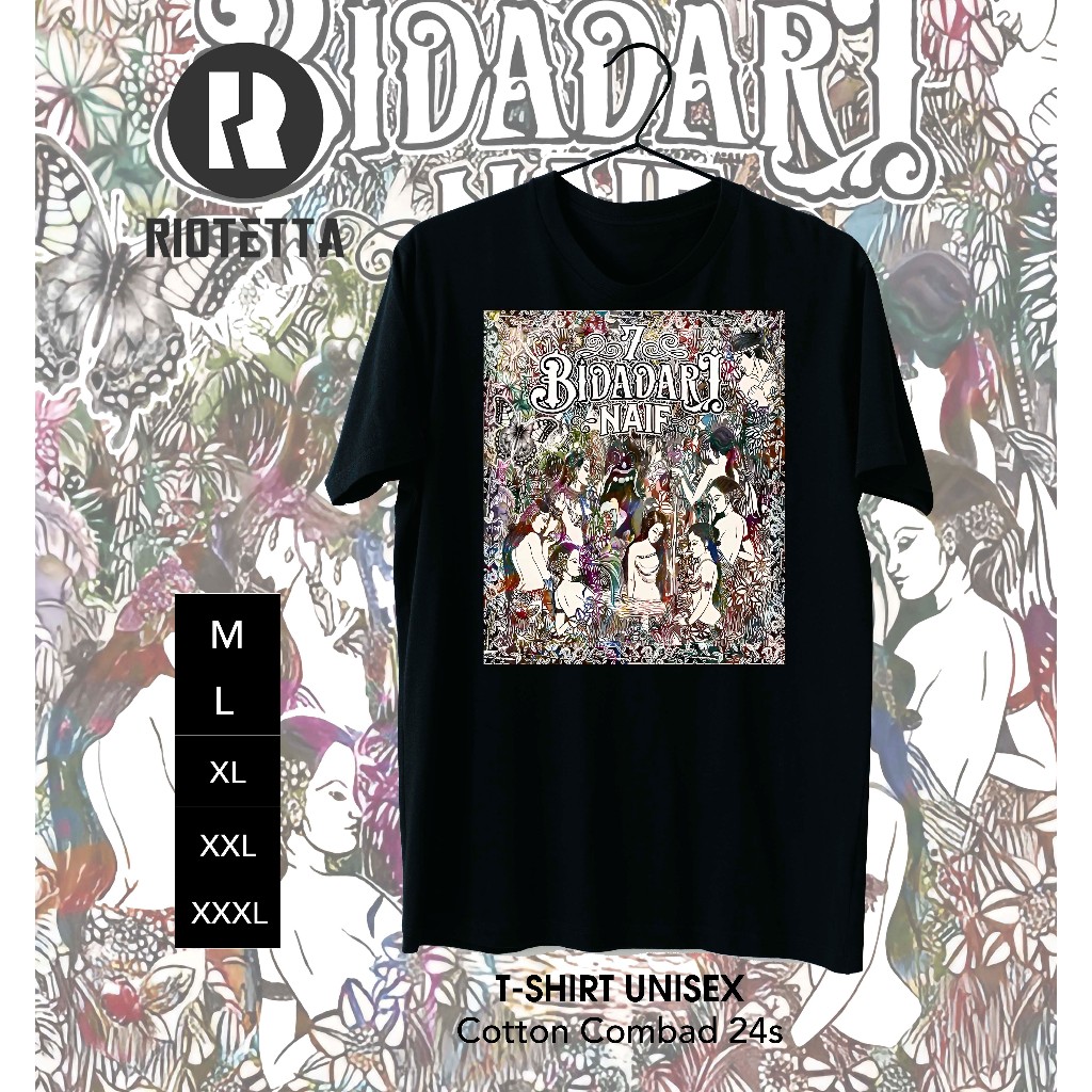 KAOS BAND NAIF / KAOS NAIF 7 BIDADARI / KAOS MUSIK POP ROCK / KAOS DISTRO PRIA WANITA / KAOS COTTON 