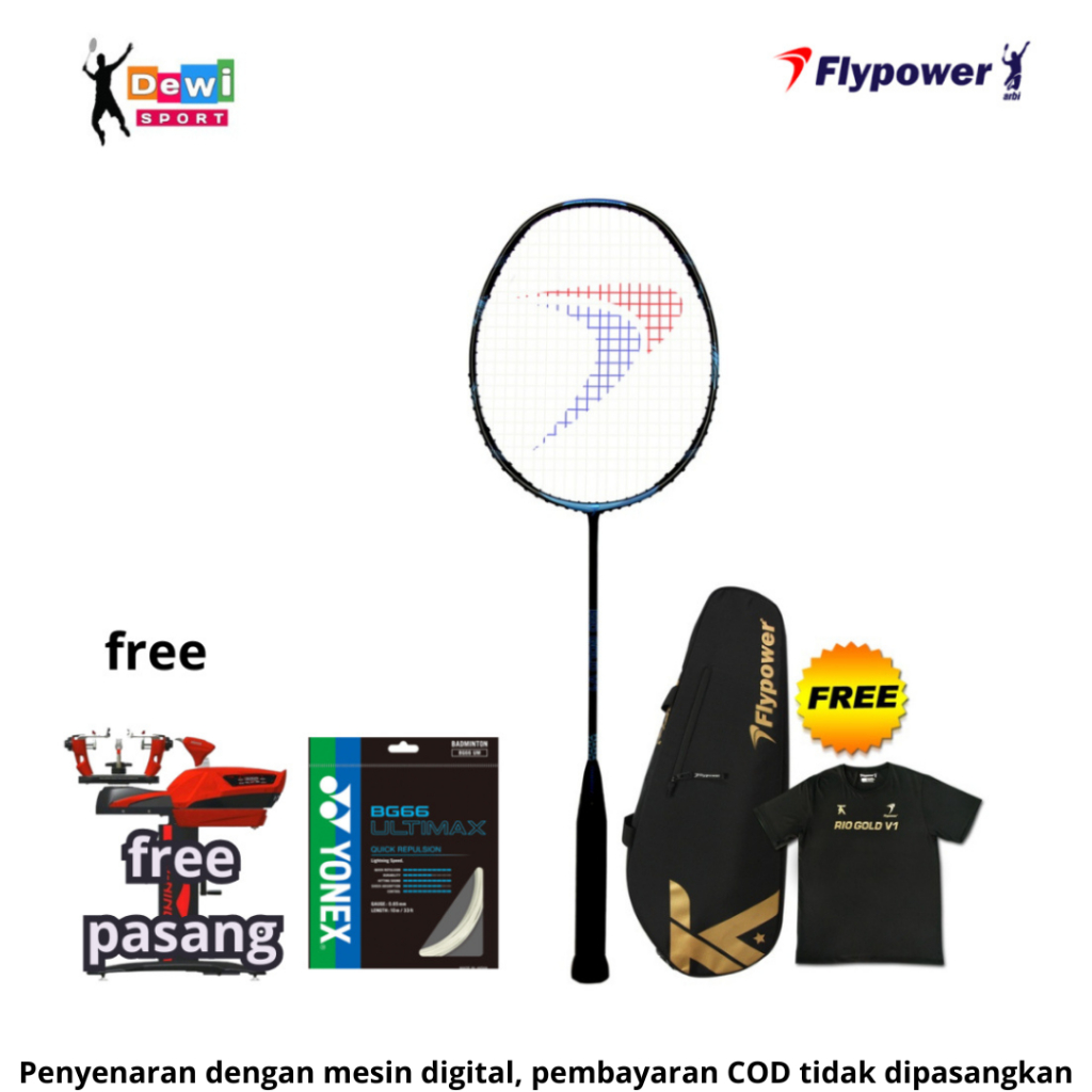 Raket Badminton Flypower RIO GOLD V1 -TONTOWI SERIES