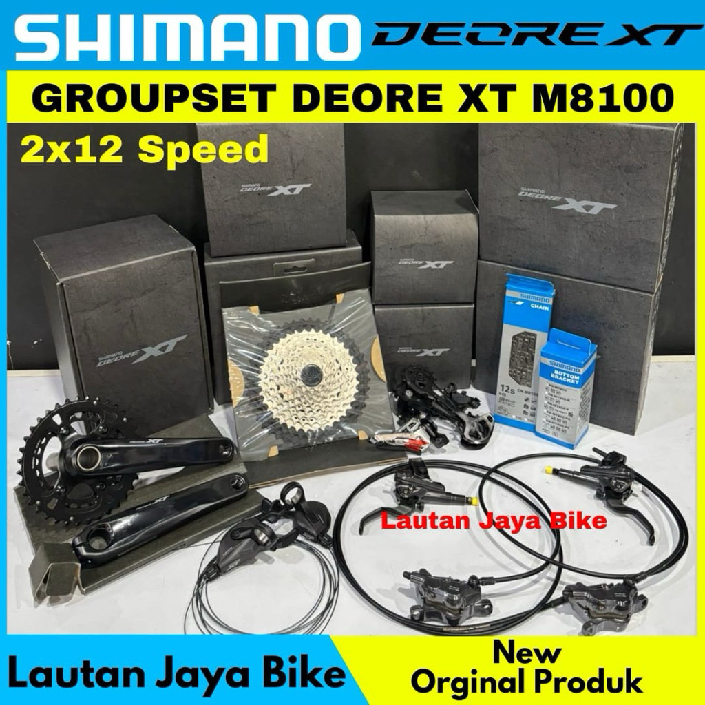 Groupset Shimano Deore XT M8100 2 X 12SPEED