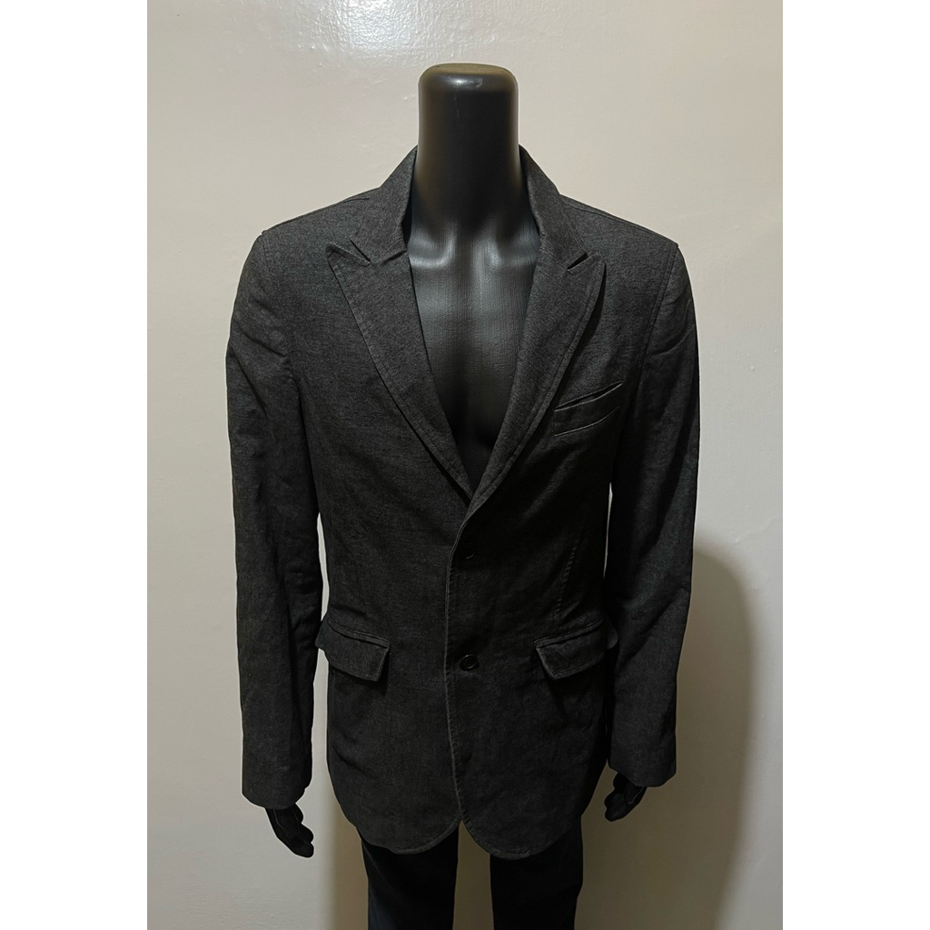 armani exchange blazer  abu gelap jas casual m