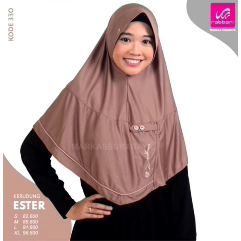 Kerudung Rabbani Ori 100% Ori-Ester Warna Coksu