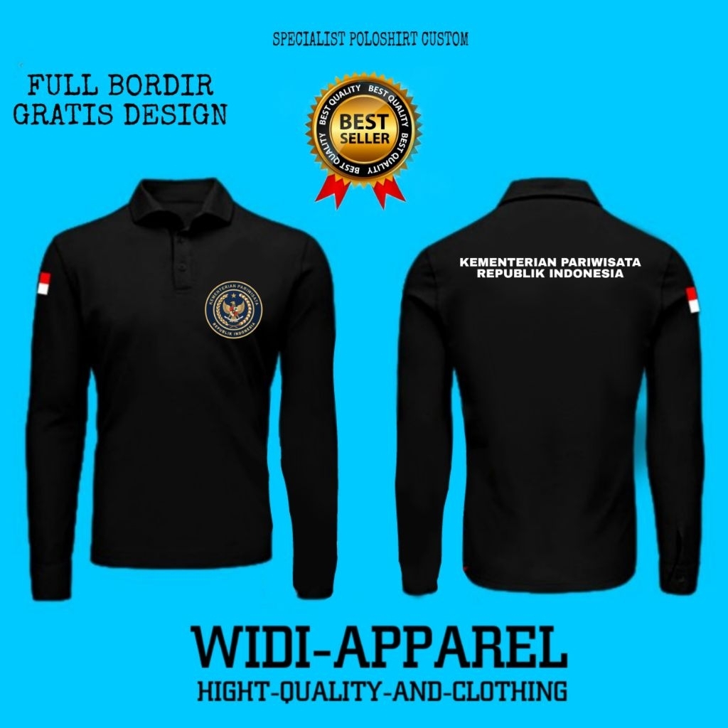 KAOS.POLOSHIRT.LENGAN.PANJANG.KEMENTRIAN.PARIWISATA.