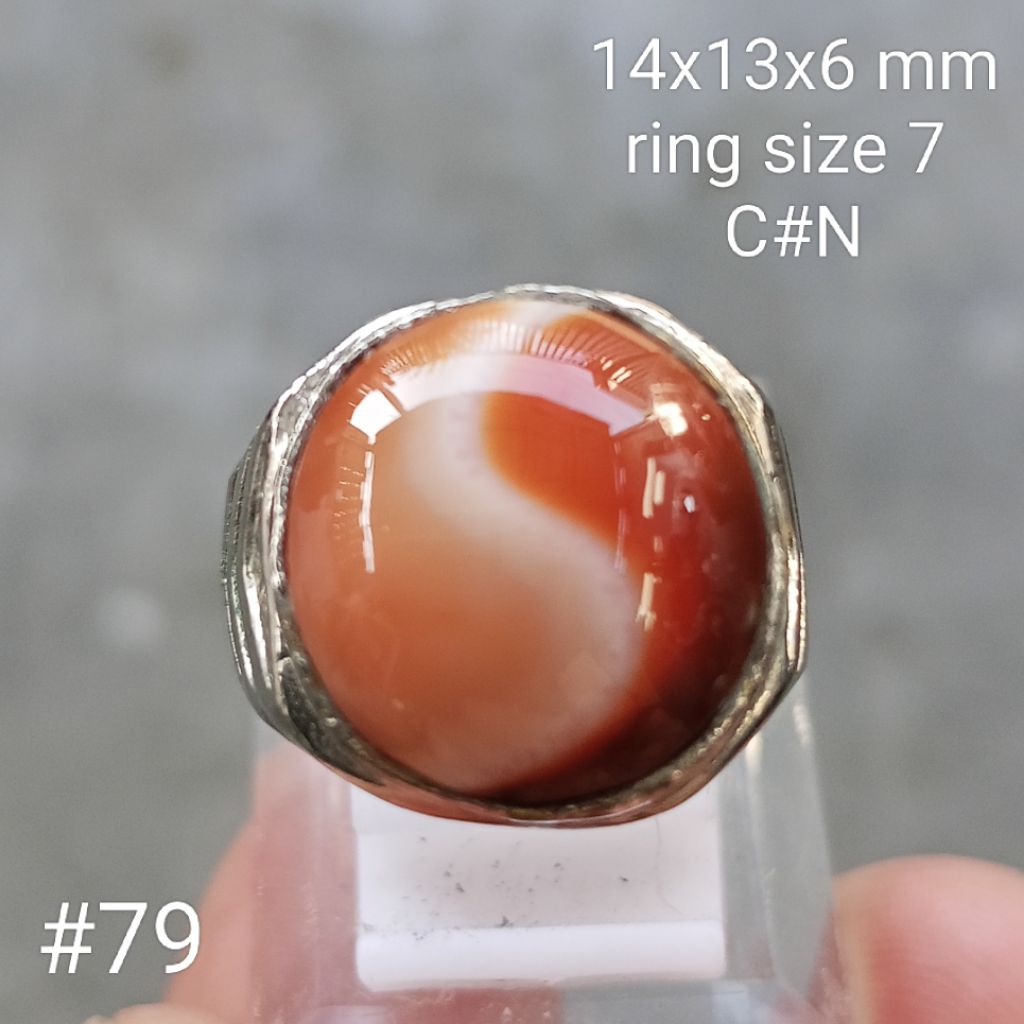 batu natural motif yin yang #79