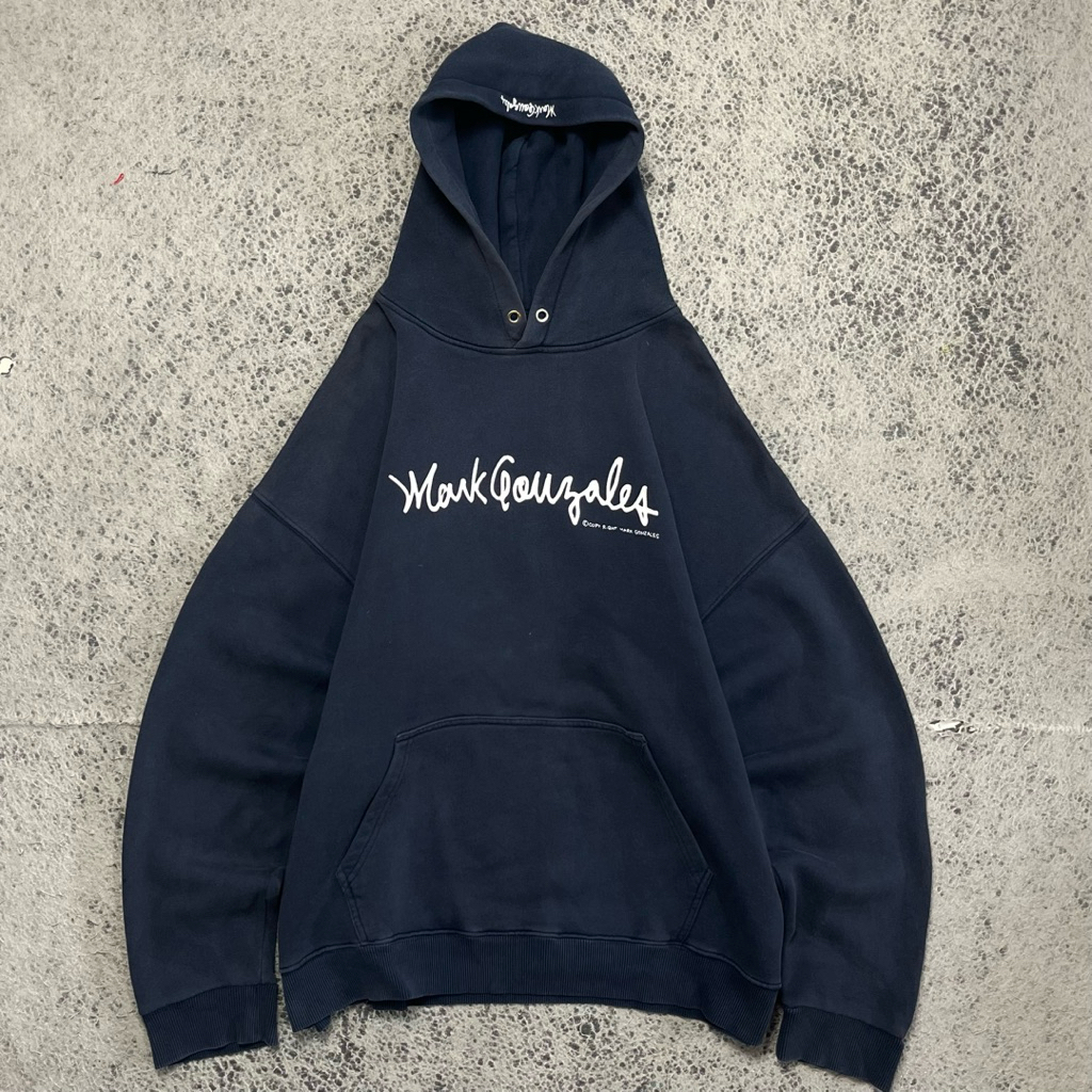 Mark Gonzales Script Boxy Hoodie Size 2XL