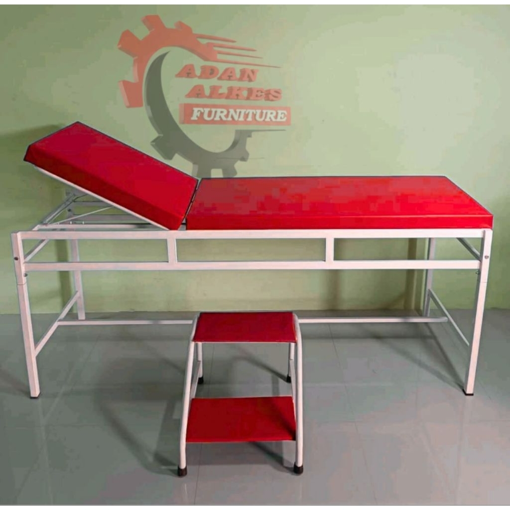 Meja Periksa Pasien murah SUDAH DAPET PIJAKAN/TANGGA/Bed UKS murah/Bed periksa pasien murah meriah k