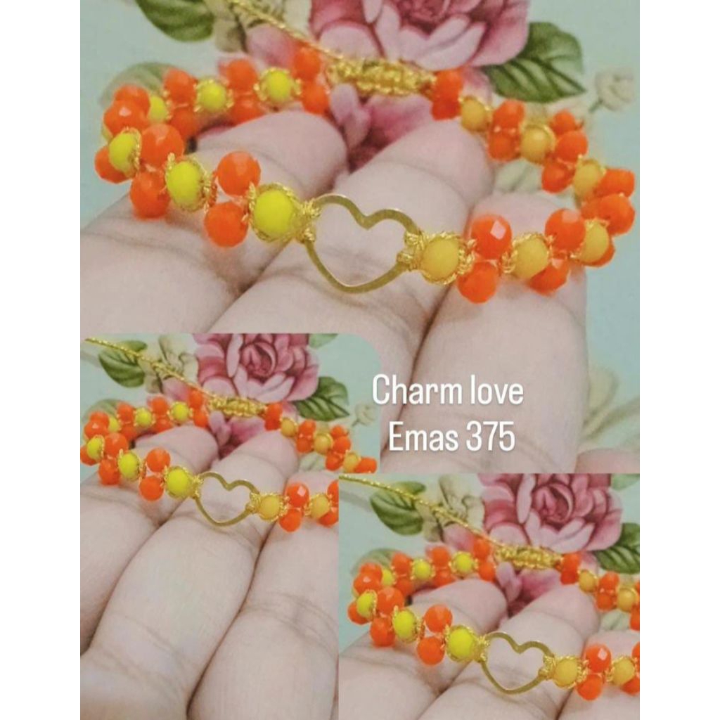 gelang plus charm love 375