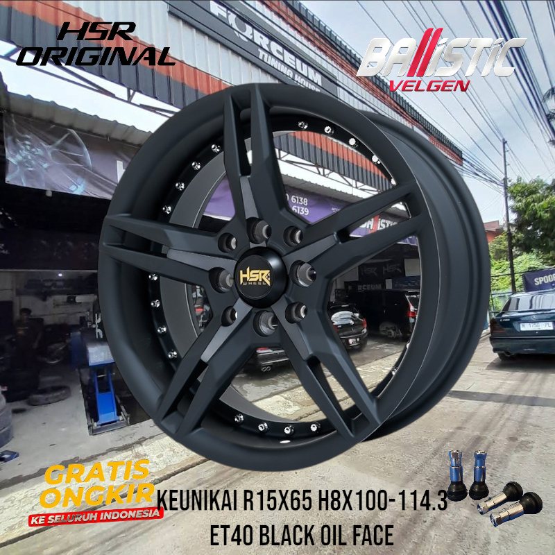 velg mobil brio, city, agya, calya, sigra, freed, xenia, corolla datsun go velg HSR keunikai ring 15