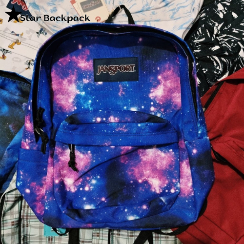 TAS RANSEL JANSPORT SUPERBREAK MOTIF GALAXY FULL EMBOS
