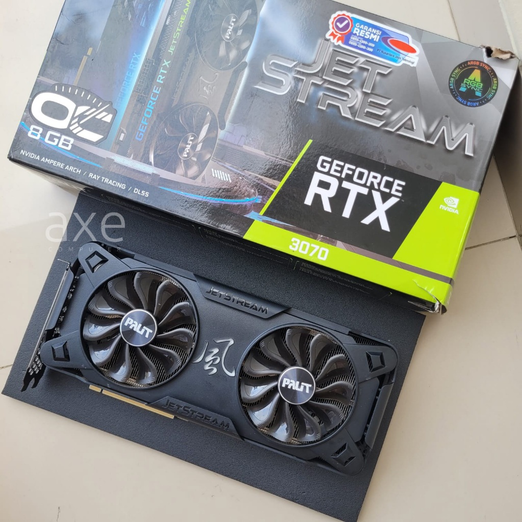 VGA Rtx 3070 palit jetstream fullset