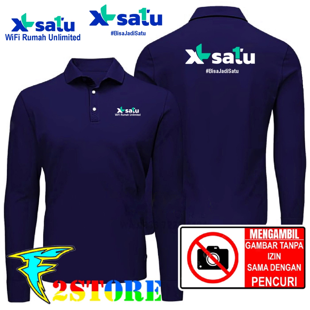 Baju Kerah Model Kaos Kerah XL SATU #BisaJadiSatu XL SATU - Wifi Rumah Unlimited Kaos Wangky F2ASTOR