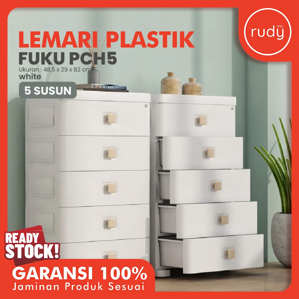 Lemari Laci Plastik Multifungsi - FUKU PCH/Laci Plastik/Lemari Susun Plastik/Lemari Pakaian Anak