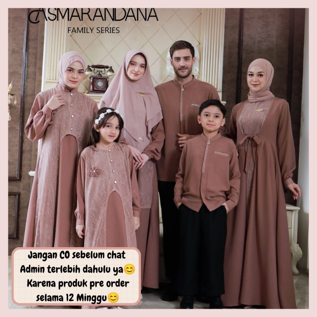 Asmarandana sarimbit lebaran 2026 by Nona boutique OPEN PRE ORDER (READY FEBRUARI 2026) Family set c