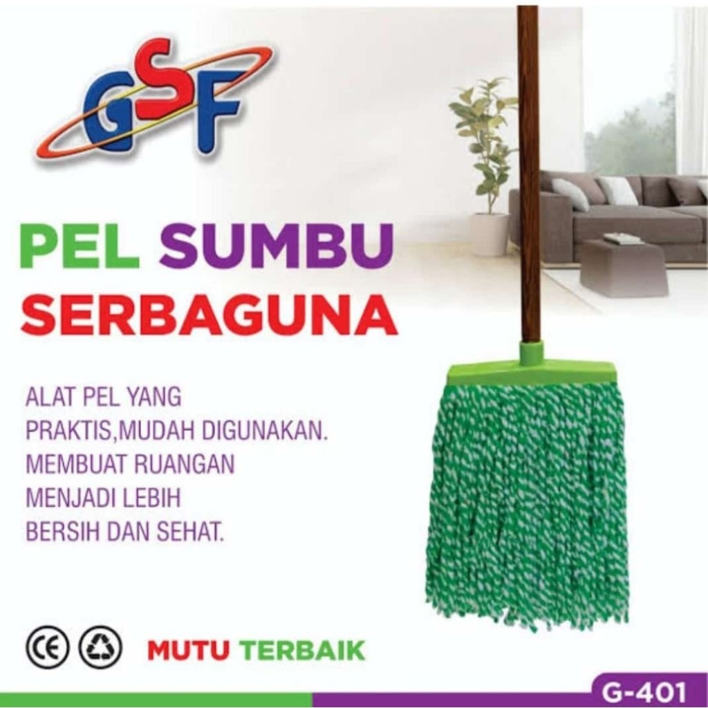 Pel Lantai Sumbu merk GSF/ Alat Pel/ Pel Lantai Murah/ Alat Pel Lantai Sumbu Murah/ Pel Sumbu Murah