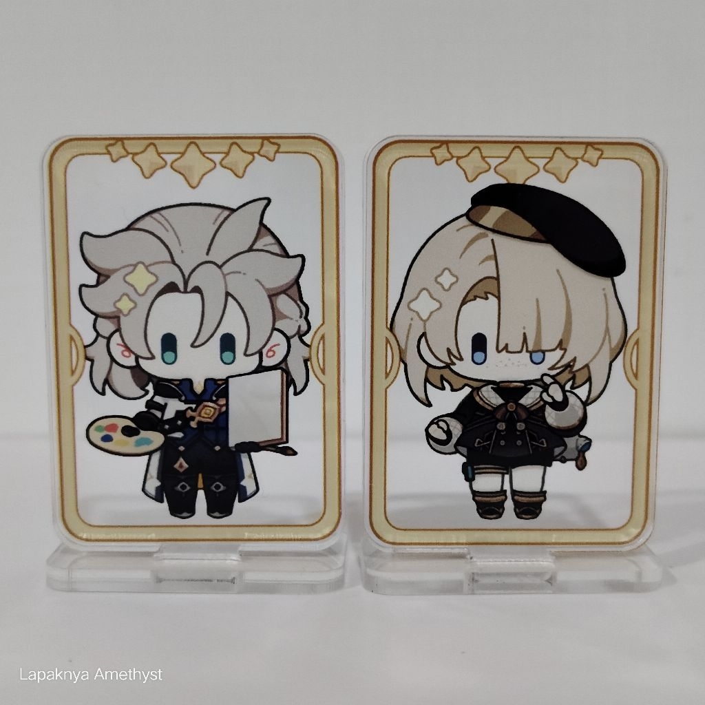 genshin impact freminet albedo soiheopanik dress up acrylic standee soiheo fanmerch fan merch fan ar