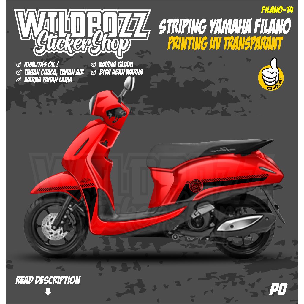 sticker yamaha filano printing uv transparan keren (filano-14) wildbozz sticker