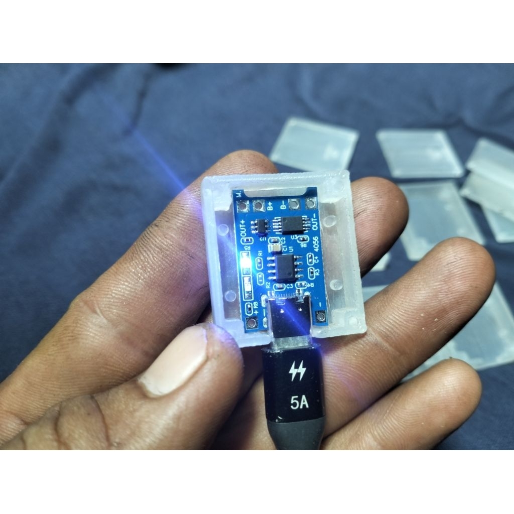 casing/box diy module tp4056 tipe c full protek