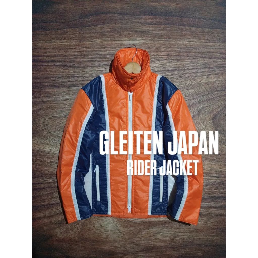 JAKET GLEITEN JAPAN RIDER JACKET DALEMAN INER HIDEN HOODIE PRIA/UNISEX SECOND PRELOVED