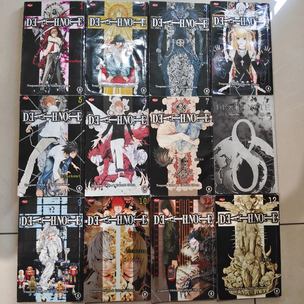 Komik Fullset Death Note 1-12 Tamat M&C Kolpri Komik Death Note Satuan Bekas Second