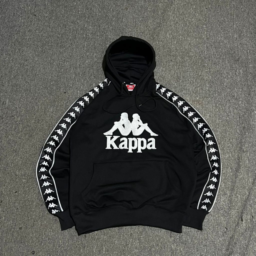 Hoodie Kappa Spell out tapped full teg