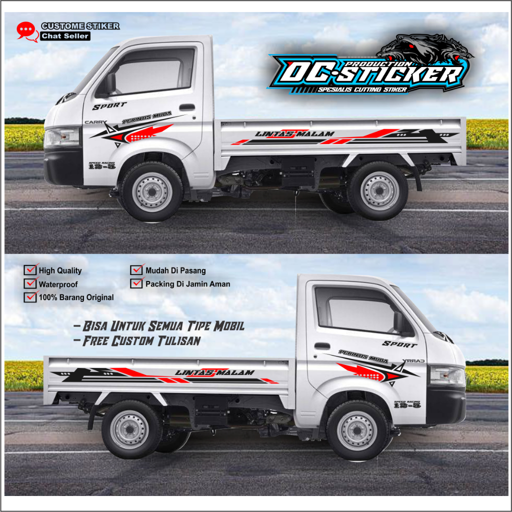 Stiker mobil pick up new carry sticker bodi mobil new carry stiker new carry stiker mobil pick up 01