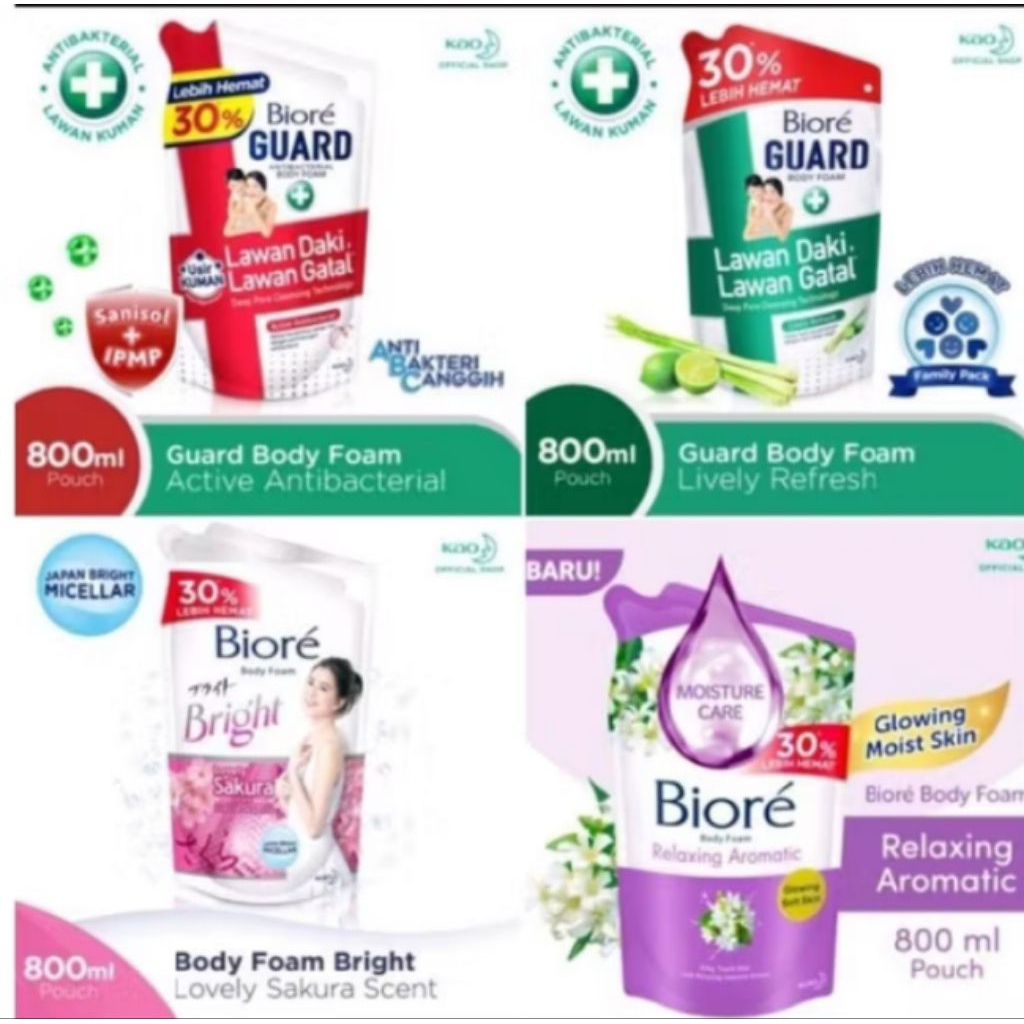 (PROMO) BIORE BODY WASH 800ML
