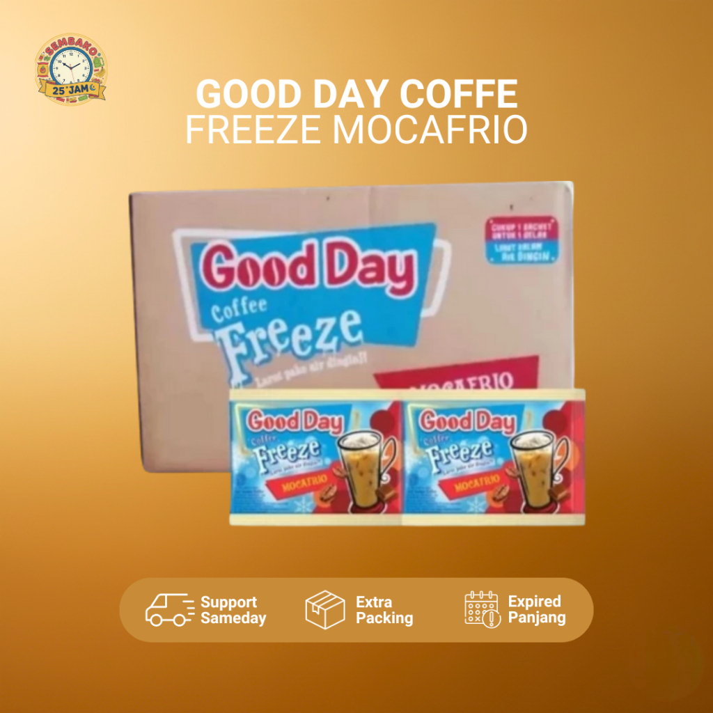 Kopi Good Day Freeze Mocafrio 1 Dus 120 Sachet
