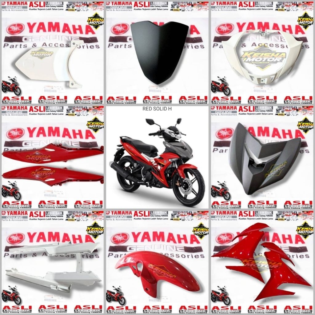 Body-body halus satuan JUPITER MX KING 150 Merah Original yamaha