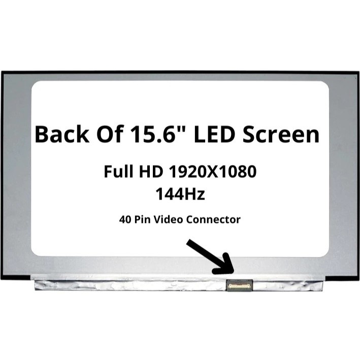 Layar LED LCD Laptop HP Victus 15 FA0116TX 15-FA0011TX 15.6 Inch FHD 144Hz