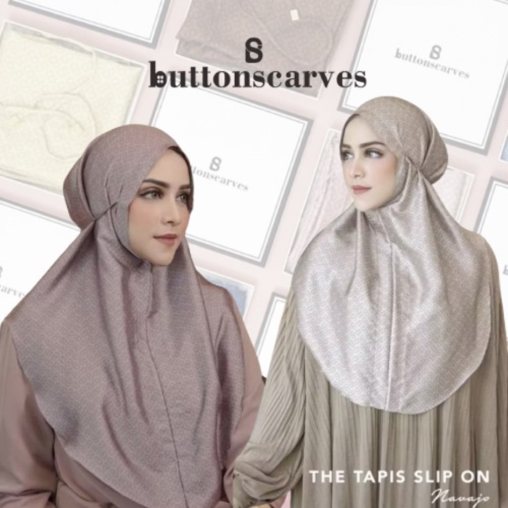 TAPIS SLIP ON BUTTONSCARVES AS IS JILBAB