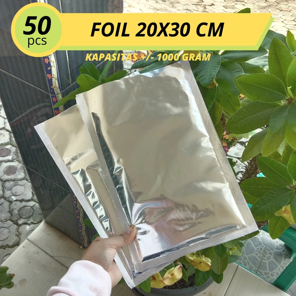 ALUMINIUM FOIL DI MALANG / ALUMINIUM FOIL SACHET / ALUMINIUM SACHET PACKAGING 20X30