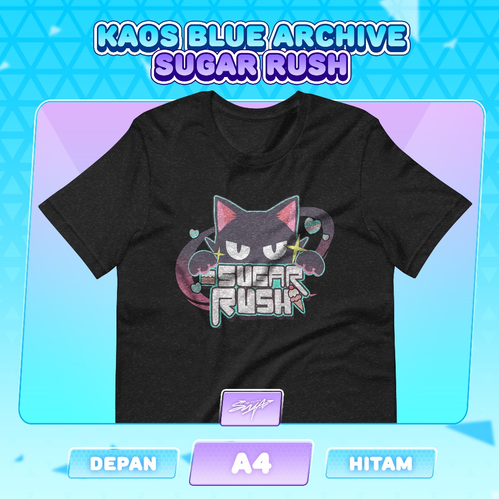 [SWA] Kaos T-shirt Sugar Rush || Blue Archive