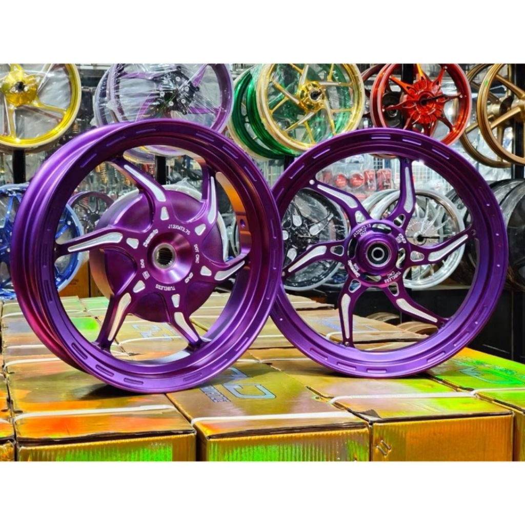 DELKEVIC DND ORIGINAL VELG RACING CNC NOZ 215x12 275x12 MIO M3 FAZZIO VARIO 110 125 150 160 ABS CBS 