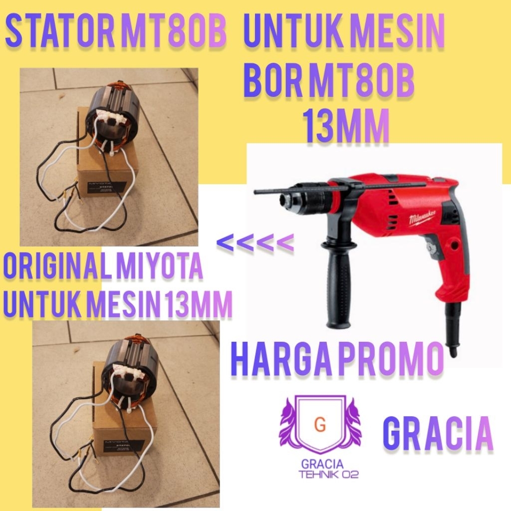 STATOR/BANTALAN MT80B FOR MESIN BOR 13MM MAKTEC