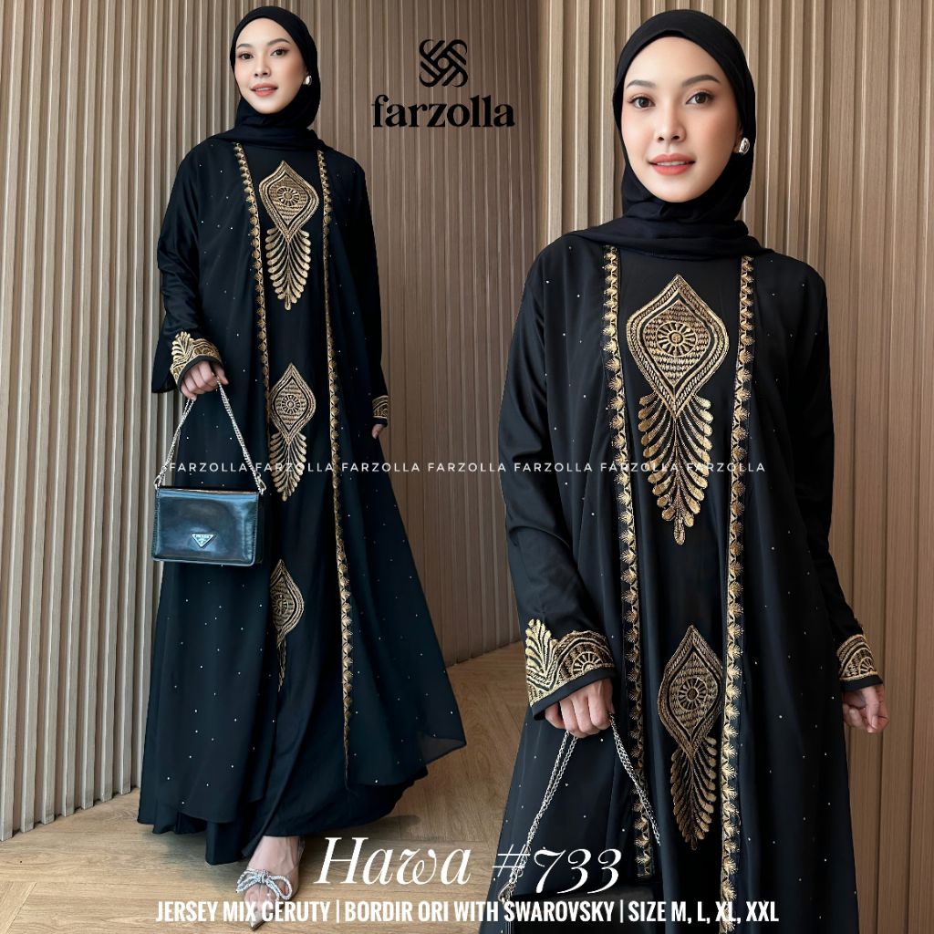 Baju gamis abaya wanita hawa #733 by farzolla