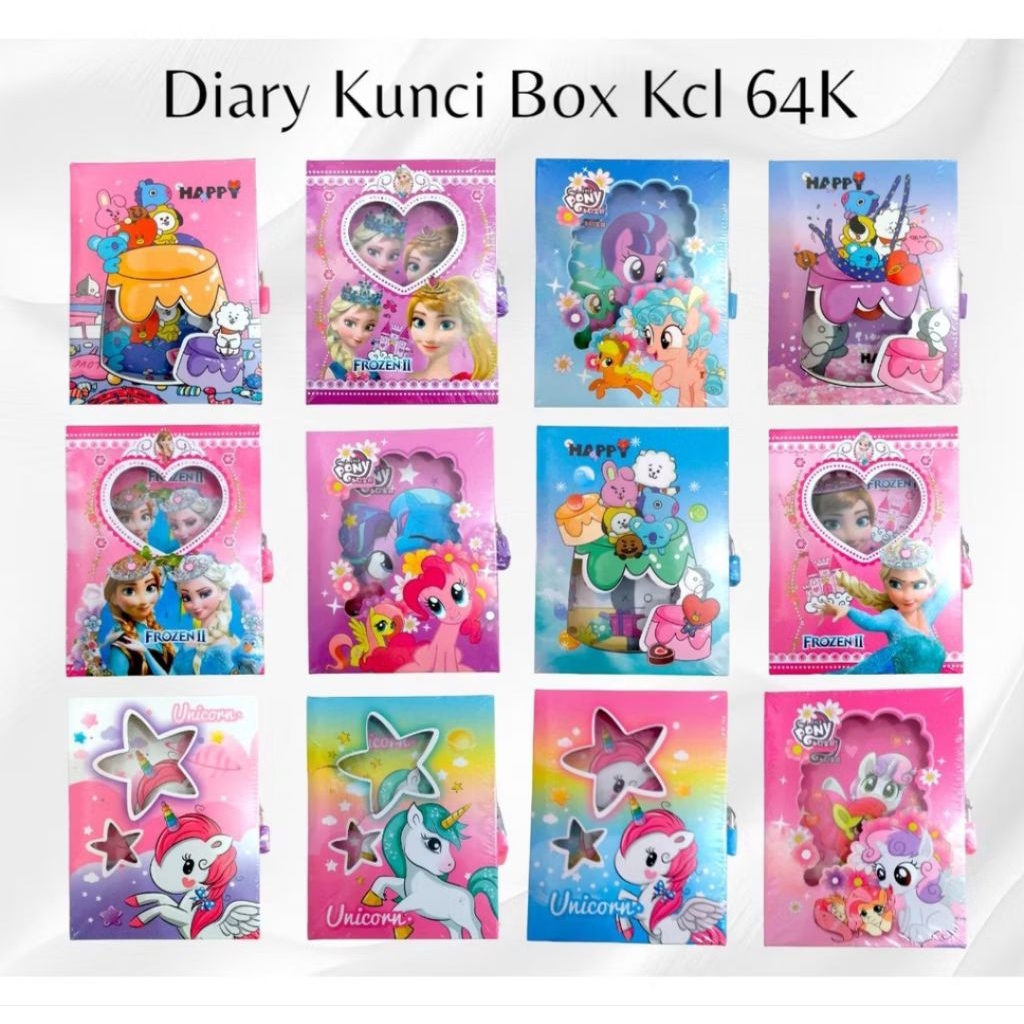 BUKU DIARY BOX KECIL FANCY