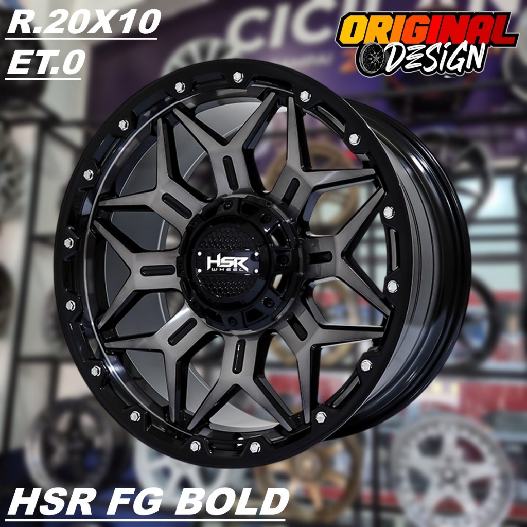 Velg Mobil Ring 20 Lubang 6 Lebar 10 Untuk Toyota Prado Fortuner Hilux Land Cruiser  - Hsr Fg Bold d