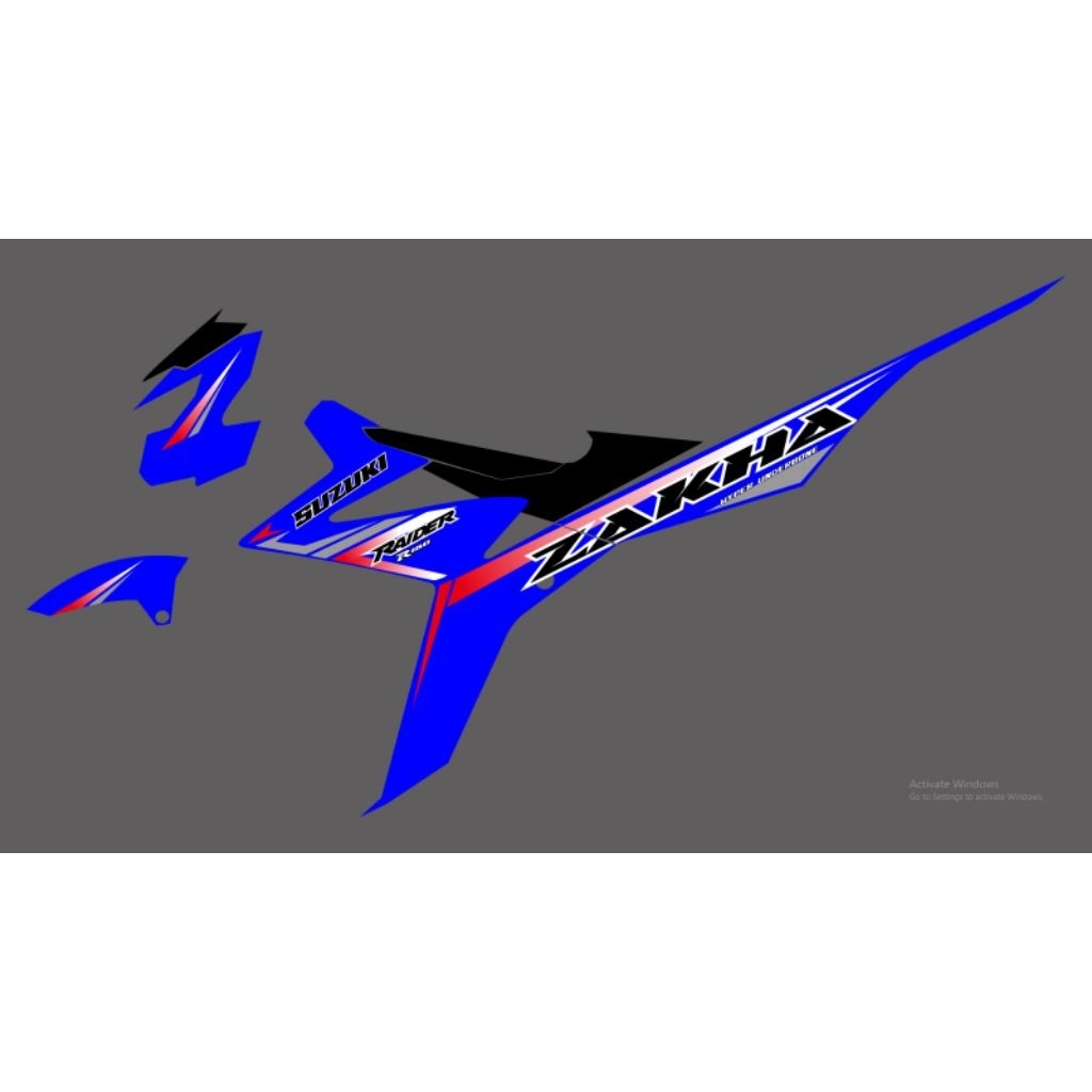 Striping Variasi Satria Fu fi transparan request (sudah dicutting mesin)