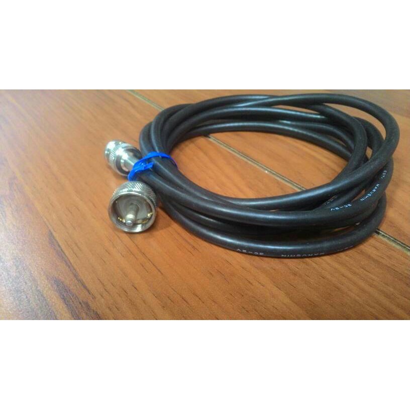 KABEL JUMPER RG58 PANJANG 2M KONEKTOR PL 259 MALE UNTUK JUMPER ANTENA SWR RADIO