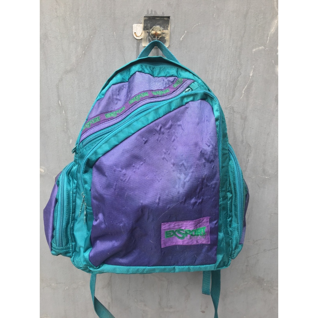 Tas Ransel Vintage Exsport Biru Tosca