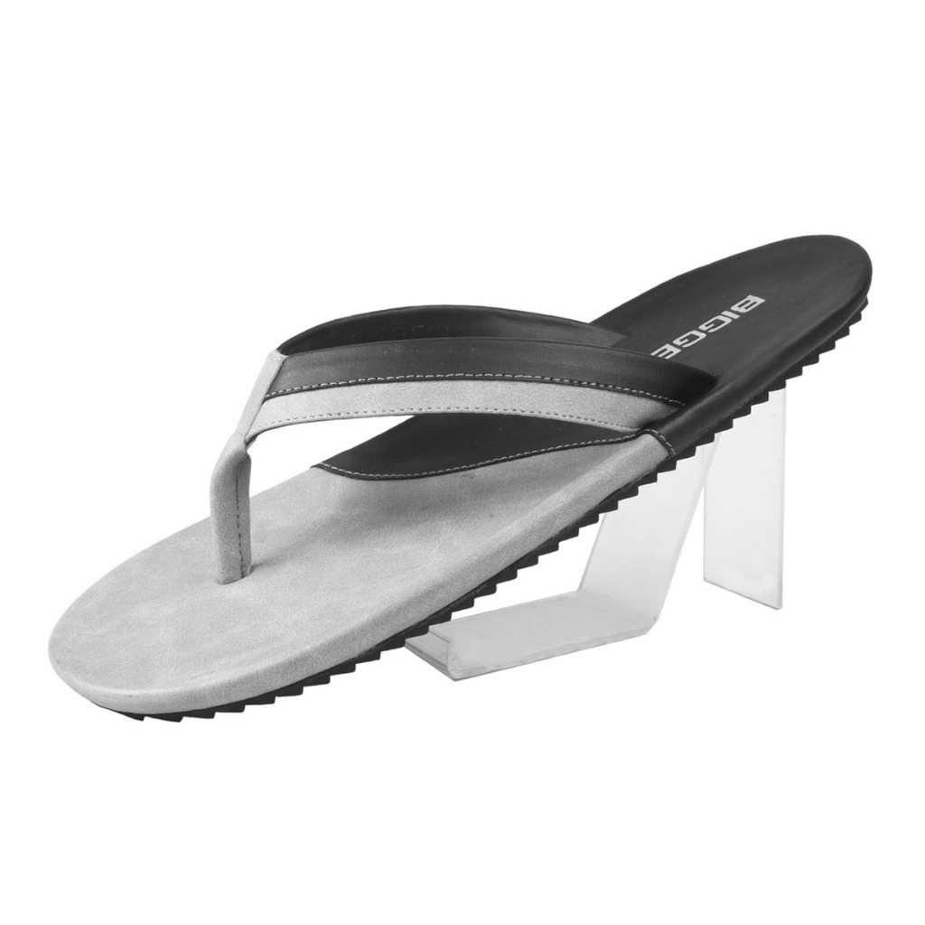 BIGGERI Sandal Jepit Pria Ukuran 44 45 46 47 Big Size Jumbo Original Hitam Putih Karet BG 371