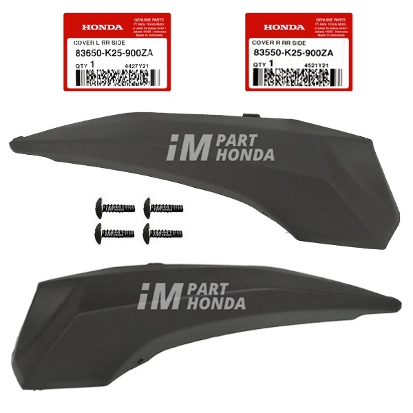 83550-K25-900ZA 83650-K25-900ZA Cover Sambungan Body Kecil Kanan Kiri Beat Fi K25 2012 - 2016