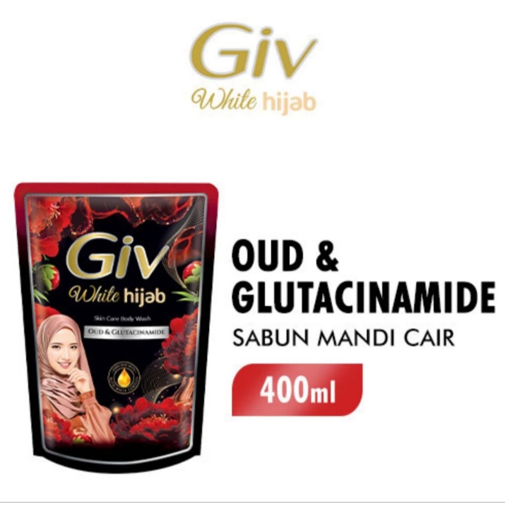 sabun mandi cair Giv white hijab 400ml