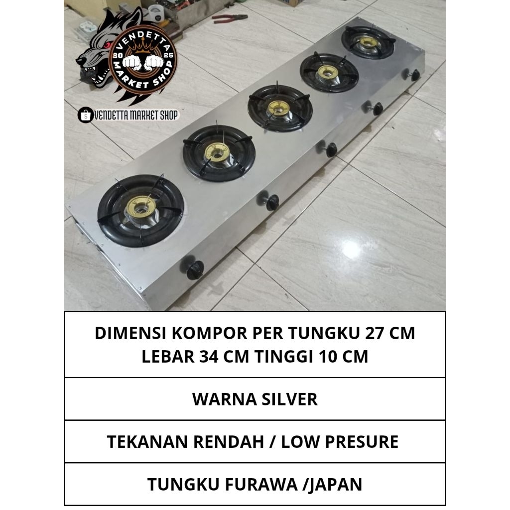 kompor gas 3+4+5+6 tungku buat seblak, serabi, sambal gami, kompor gami, sambal cobek,