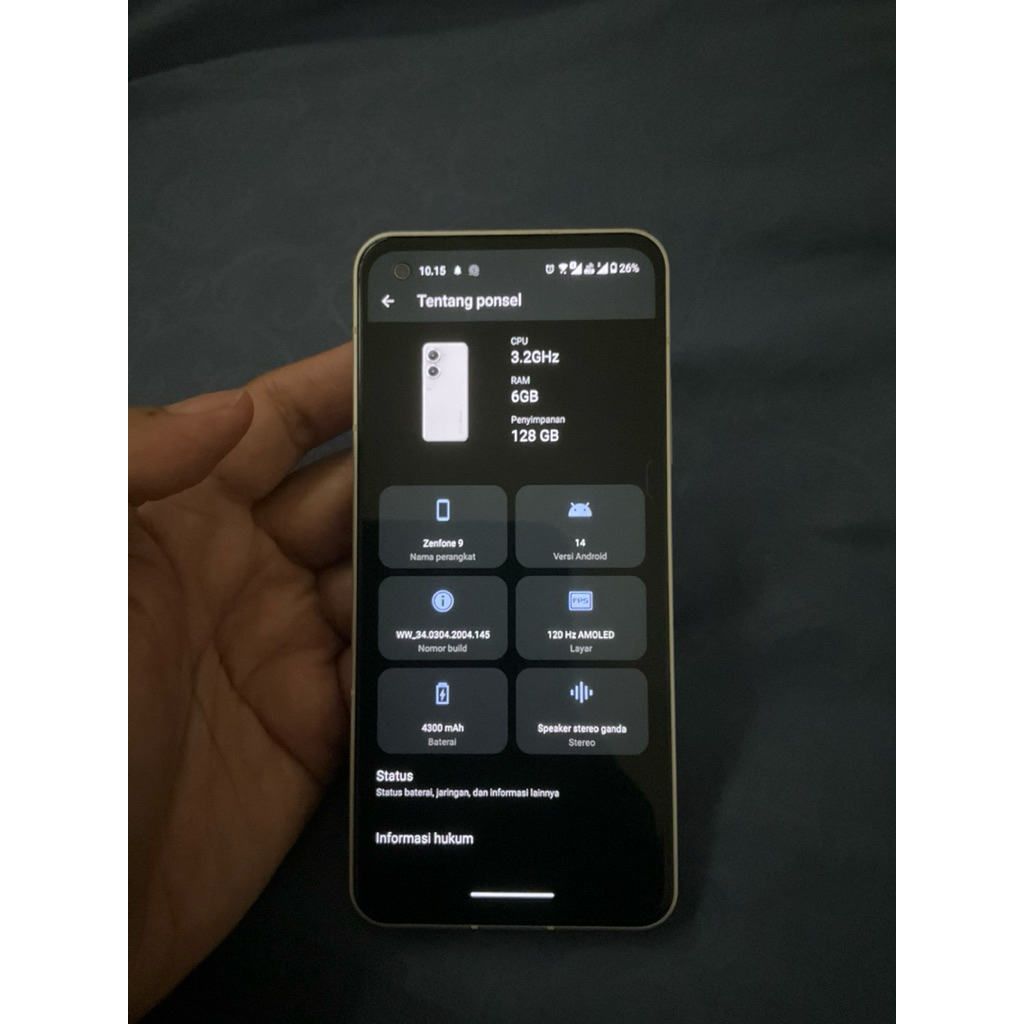 Asus Zenfone 9 ex resmi preowned