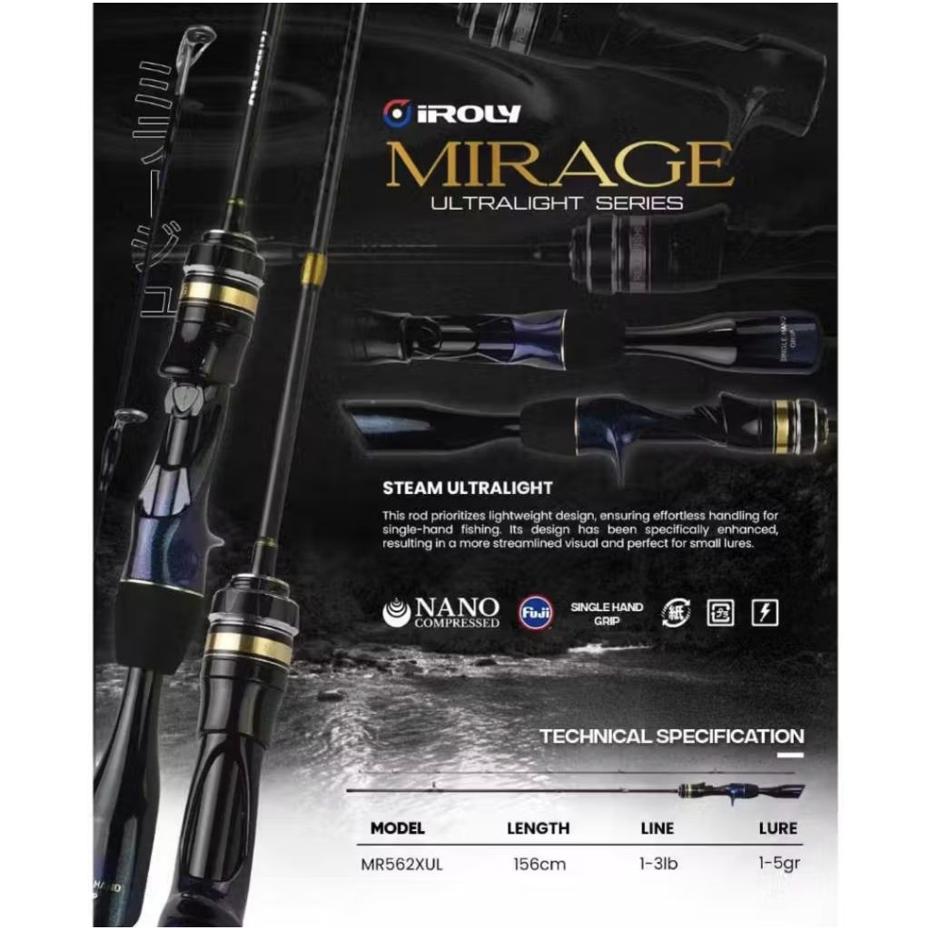 ROD IROLY MIRAGE ULTRALIGHT SERIES